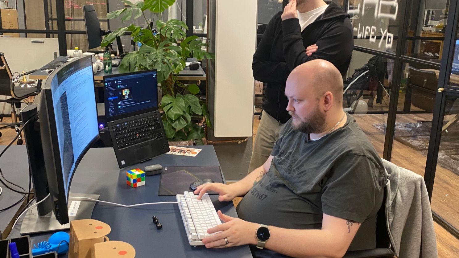 Arbetsdag på Dynamist